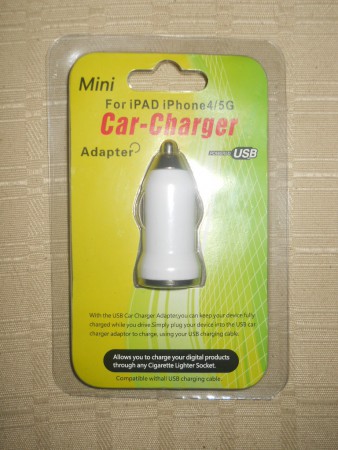 cargador auto para iphone/ ipod/ celulares